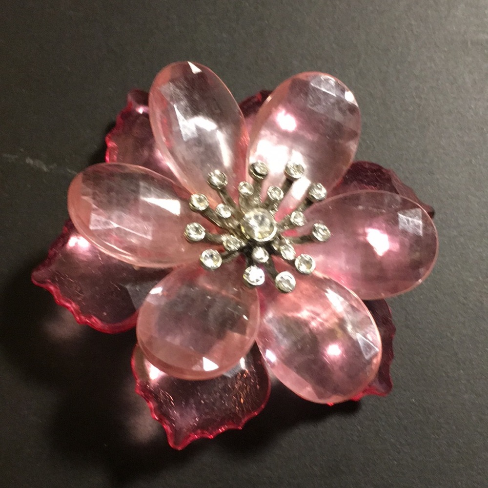 Pink Flower Brooch
